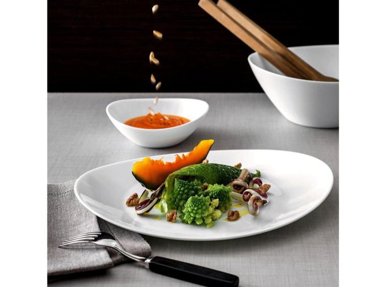Talerz obiadowy 27 x 24 cm biały Prometeo BORMIOLI ROCCO