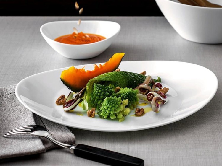 Serwis obiadowy dla 6 os 18 elementów biały luz Prometeo BORMIOLI ROCCO