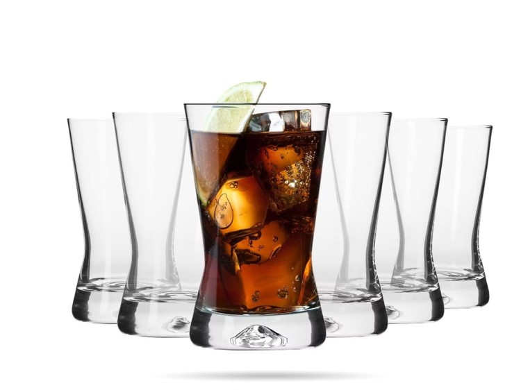 Szklanki do napojów 250 ml literatki zestaw 6 szt X Line KROSNO
