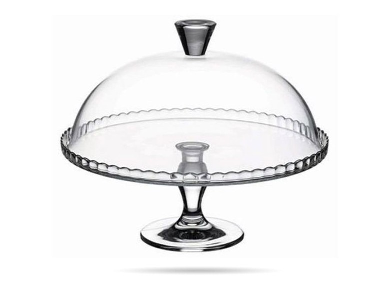 Patera z kloszem szklana 32cm Patisserie PASABAHCE