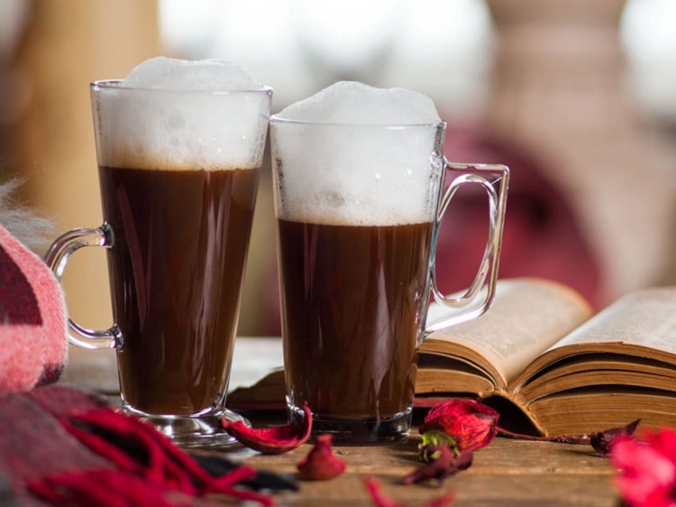 Szklanka do kawy latte z uchem 360 ml PASABAHCE