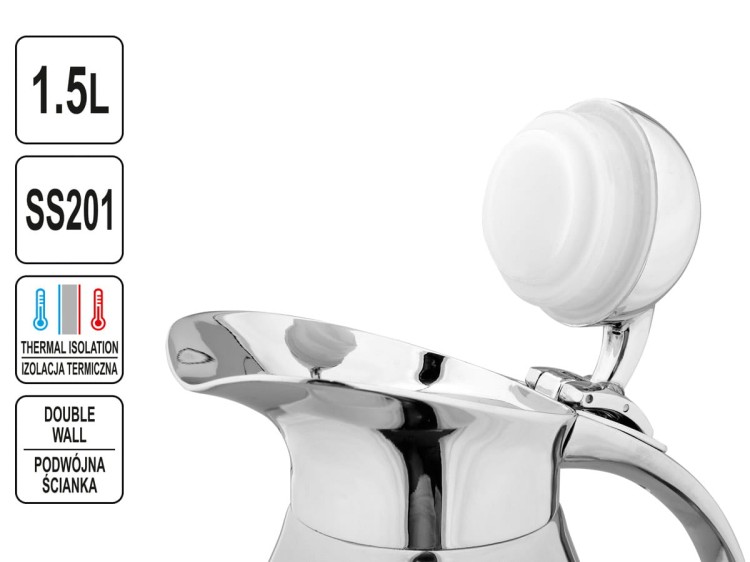 Termos stalowy konferencyjny 1,5 l stalowy YATO