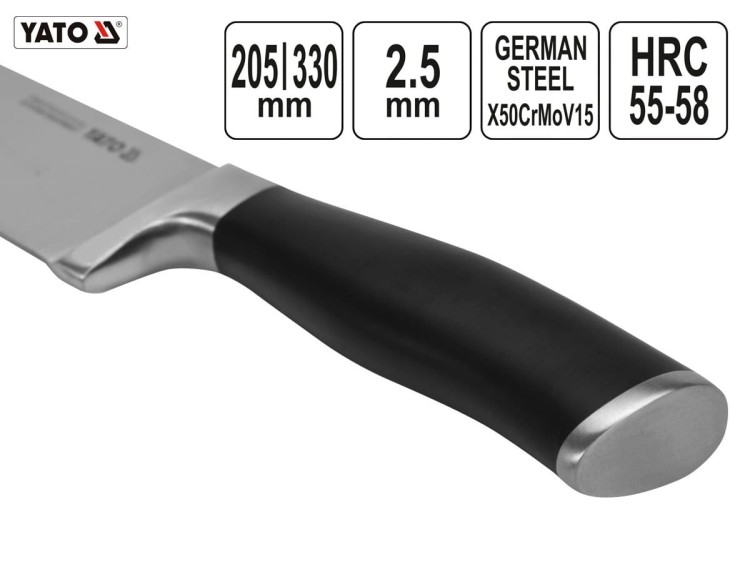 Nóż kuty kucharski gastro 20 cm YATO