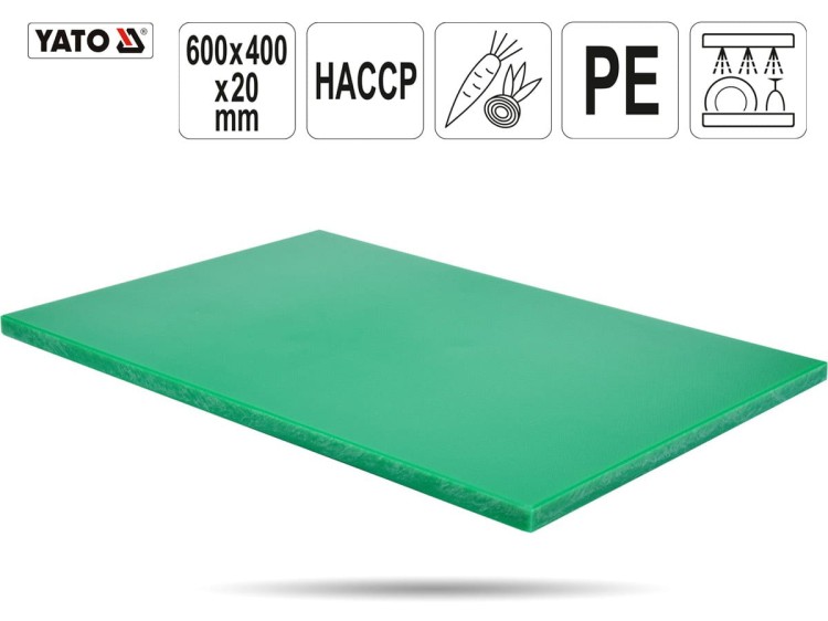 Deska do krojenia HACCP 60 x 40 zielona YATO