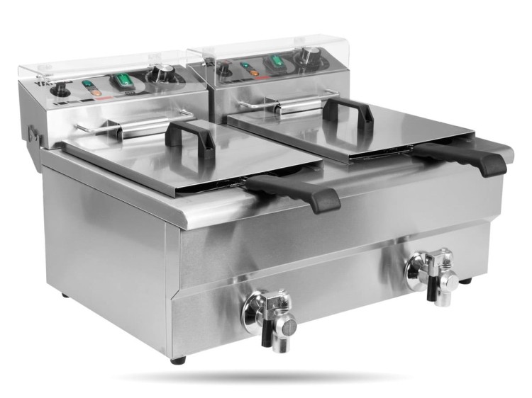 Frytownica 2-komorowa 2 x10 L 3kW YATO