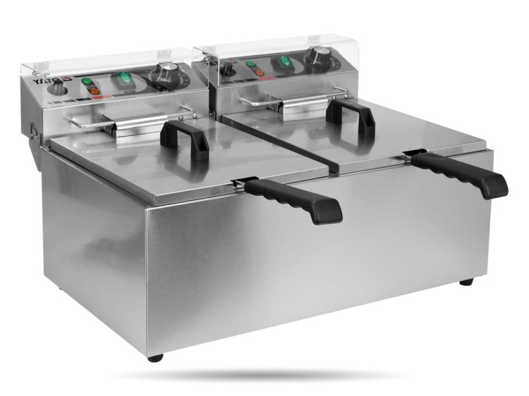 Frytownica 2-komorowa 2 x13 L, 2x 3,3kW YATO