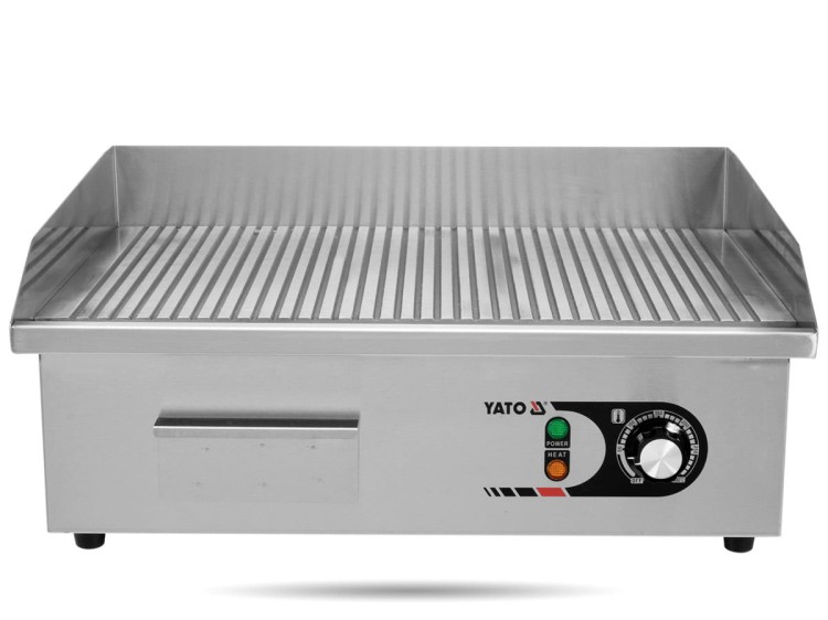 Płyta grillowa ryflowana 55 cm 3 kW YATO