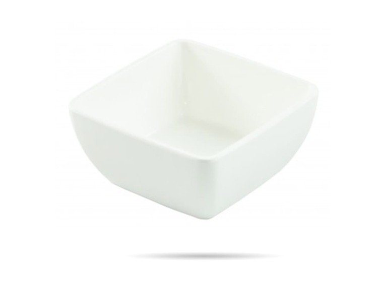 Salaterka miseczka biała z melaminy 19x19 cm SZRON