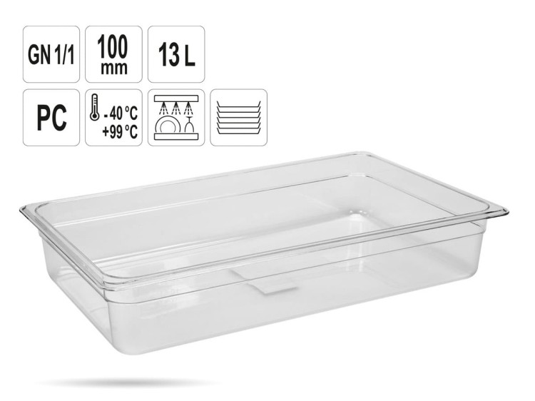 Pojemnik PC gastronomiczny GN 1/1 100 mm YATO