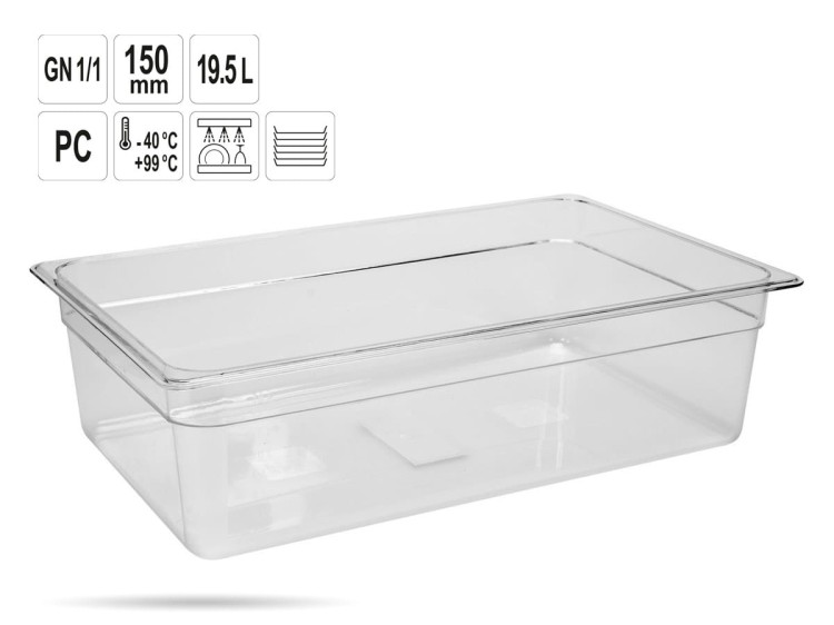 Pojemnik PC gastronomiczny GN 1/1 150 mm YATO