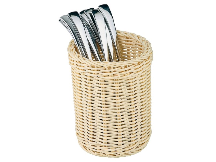 Kosz pojemnik na sztućce kremowy 15 x 12 cm APS
