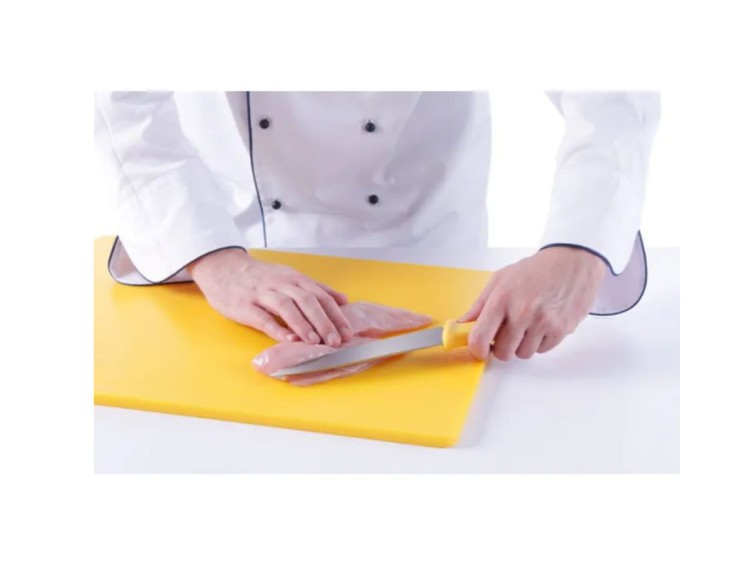 Nóż HACCP do filetowania 15 cm żółty HENDI