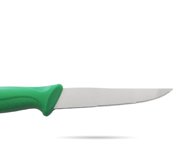 Nóż HACCP do jarzyn 10 cm zielony HENDI