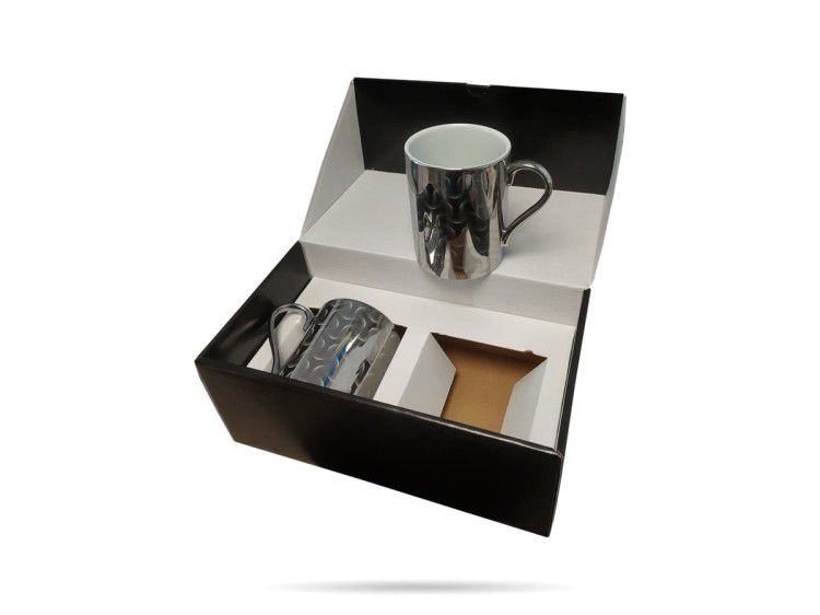 Komplet 2 kubków 260 ml srebrne Forest KUTAHYA