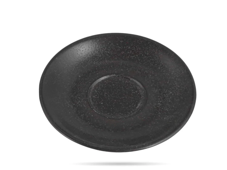Spodek do filiżanki Coal 16 cm czarny Seasons porcelana PORLAND