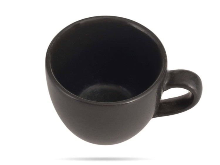 Filiżanka bez spodka espresso Coal 80 ml czarna porcelana Seasons PORLAND
