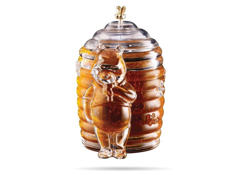 Kryształowy pojemnik na miód miś 300 ml Teddy Bear Prestige BOHEMIA