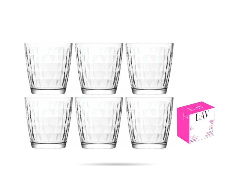 6 szklanek niskich 270 ml Artemis LAV