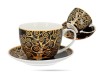 Filiżanka ze spodkiem Klimt Drzewo życia 250 ml porcelana CARMANI