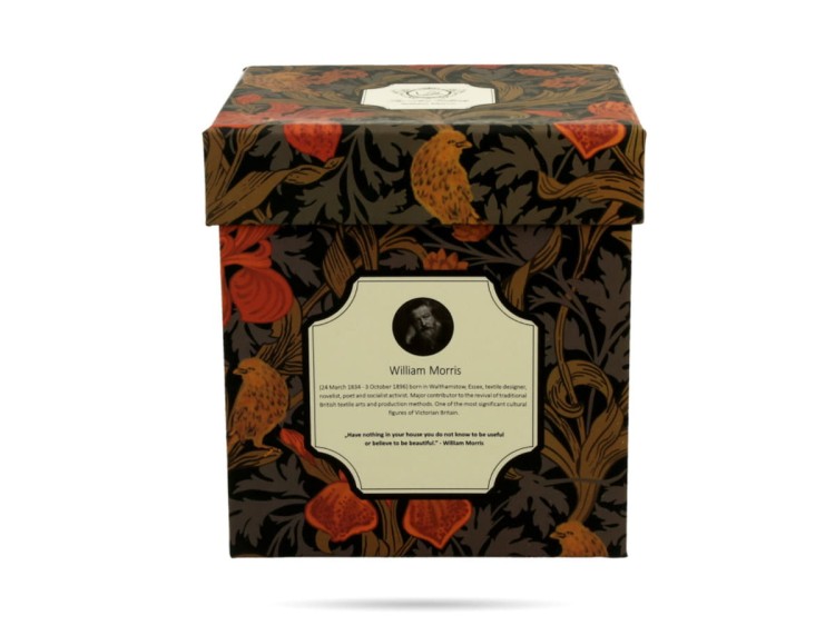 Kubek z zaparzaczem Morris Pomarańczowe Irysy 350 ml  porcelana DUO