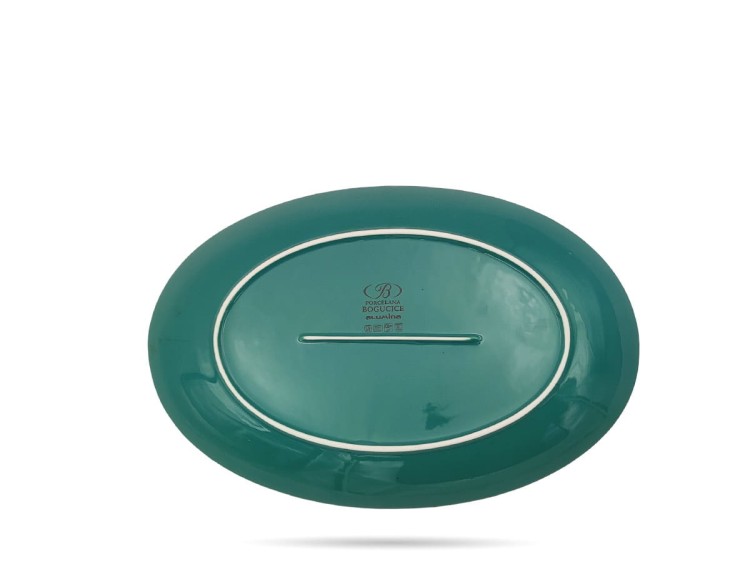 Półmisek 31 cm Cottage Turkus Alumina BOGUCICE