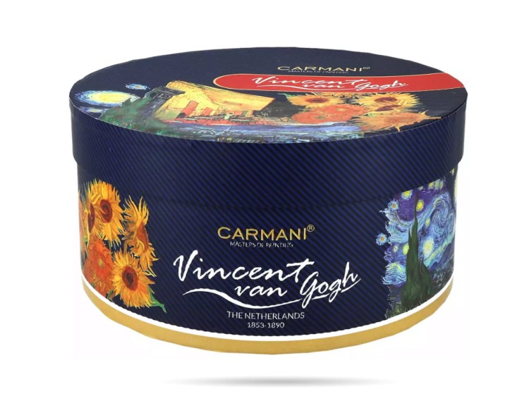 Filiżanka ze spodkiem 360 ml Słoneczniki Van Gogh porcelana CARMANI