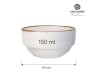 Salaterka dip sztaplowana Vanilla 8 cm 150 ml kremowa porcelana FINE DINE