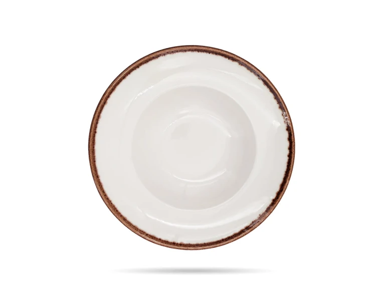 Talerz do pasty risotto Vanilla 27 cm głęboki kremowy porcelana FINE DINE