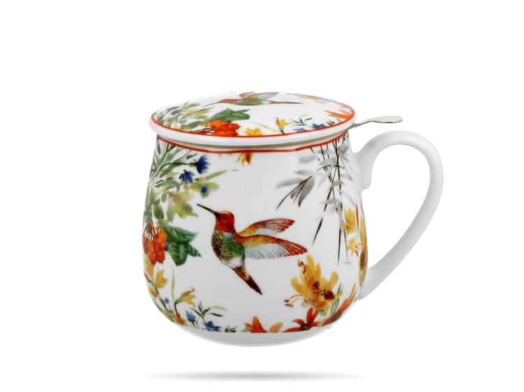 Kubek baryłka 430 ml z zaparzaczem Linnea DUO