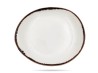 Talerz głęboki prezentacyjny Vanilla 27 x 24 cm kremowy porcelana FINE DINE