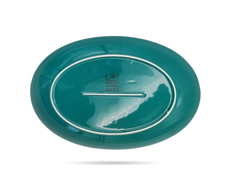 Półmisek owalny 31 cm Nostalgia Emerald BOGUCICE