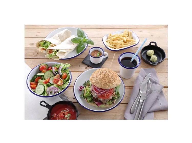Naczynie, miska prostokątna emalia 17,5x13 cm HENDI