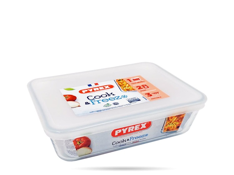 Naczynie żaroodporne pudełko z pokrywą 0,8 L Cook&amp;Freez PYREX