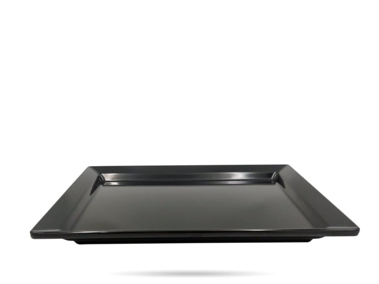 Półmisek czarny melamina 32 x 26,5 cm GN 1/2 SZRON