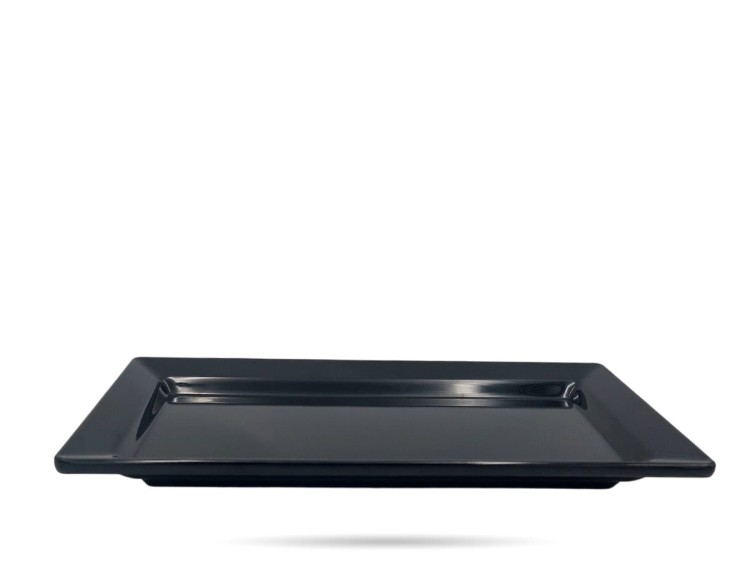 Półmisek czarny taca melamina 32,5 x 17,5 cm SZRON