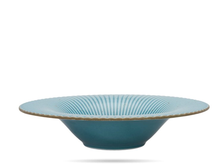 Talerz do pasty 30 cm turkus DAISY LUBIANA