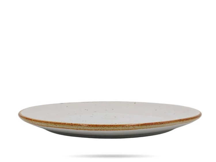 Talerz płytki 24 cm Still Rustic Krem KERA CERAMIKA
