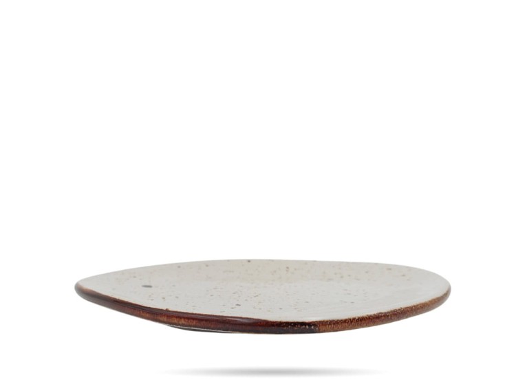 Talerz płytki 26 cm Delta Rustic Krem KERA CERAMIKA
