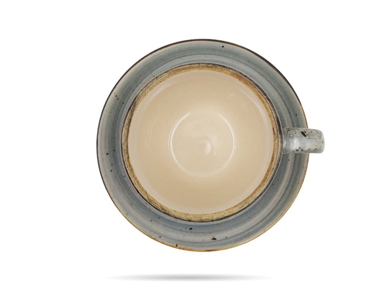 Filiżanka espresso Bel 100 ml Szary filiżanka ze spodkiem KERA CERAMIKA