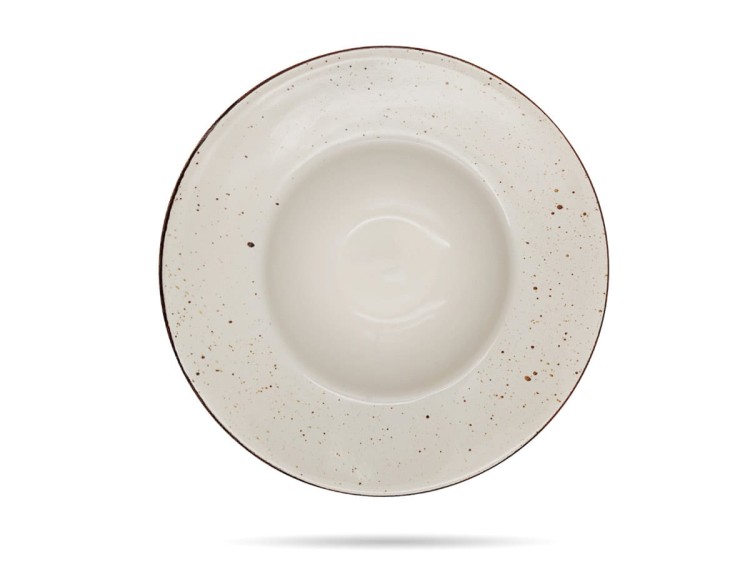 Talerz do pasty 27 cm Rustic Krem KERA CERAMIKA