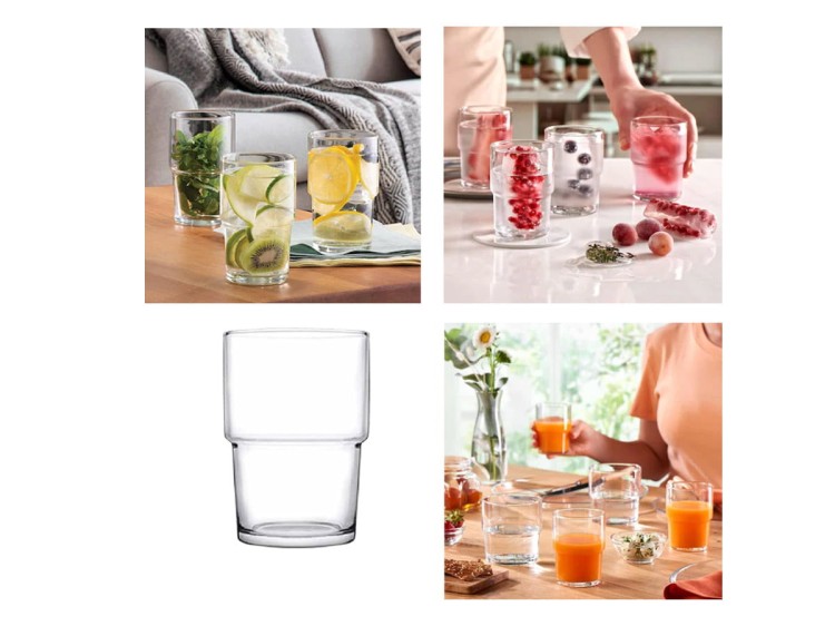 6 x Mała szklanka Hill 200 ml PASABAHCE