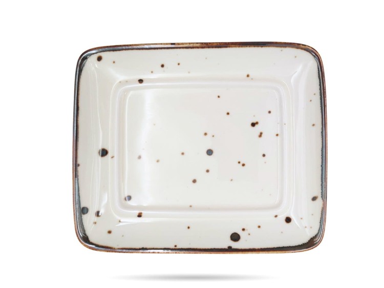 Maselniczka 16,6 cm Cottage Cream Alumina PORCELANA BOGUCICE