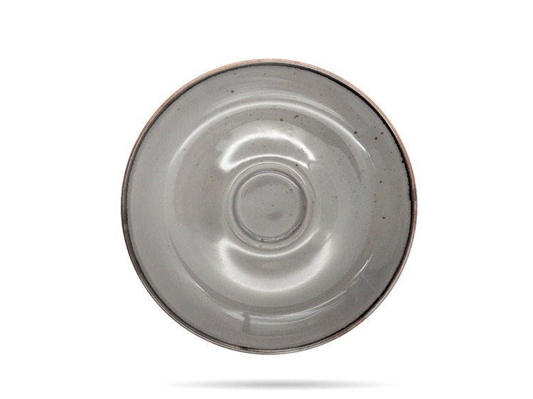 Filiżanka ze spodkiem 250 ml Rustic Szara ALUMINA PORCELANA BOGUCICE