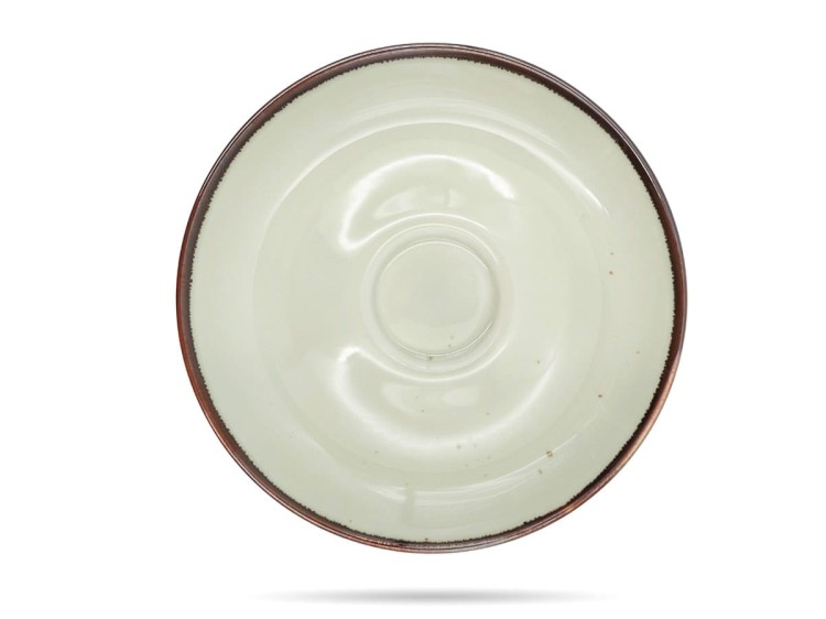 Filiżanka ze spodkiem 250 ml Rustic Miętowa ALUMINA PORCELANA BOGUCICE