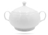 Biała waza do zupy, pokrywa z otworem 3L PORCELANA BOGUCICE