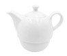 Tea for one biała filiżanka z czajniczkiem 400 ml PORCELANA BOGUCICE