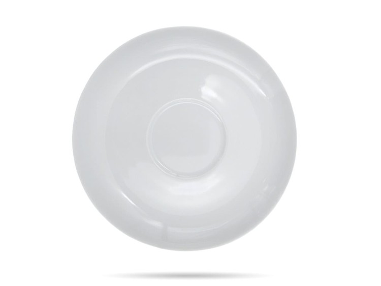 Filiżanka ze spodkiem 350 ml Beata Dorota biała porcelana LUBIANA