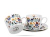 Filiżanki ze spodkami 2 szt Koci świat koty w filiżankach 230 ml DUO