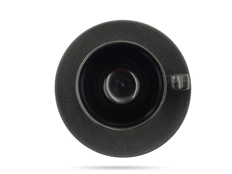 Filiżanka ze spodkiem 200 ml Terrea Black Alumina PORCELANA BOGUCICE
