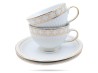 Filiżanki ze spodkami 200 ml 2 szt Oxia prezent PORCELANA BOGUCICE